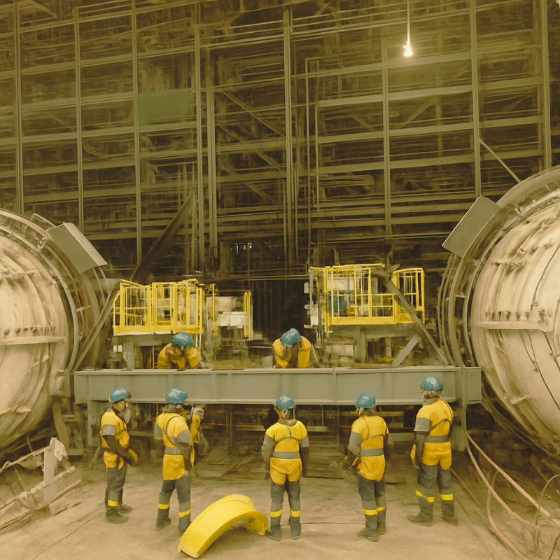 AF slidding platform & AF settling laddle