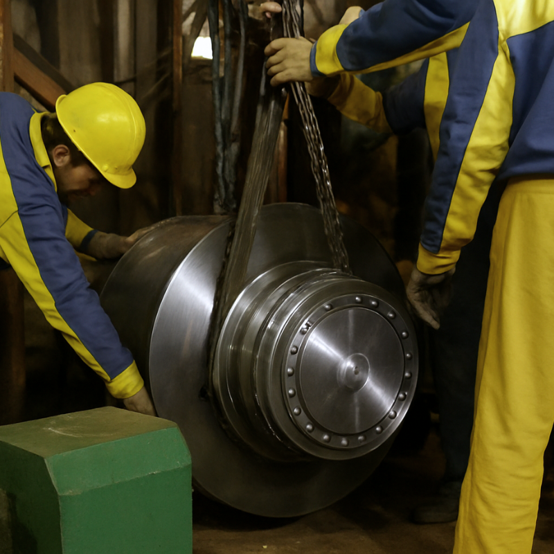 Replacement Roller and bearing area Anode Furnace